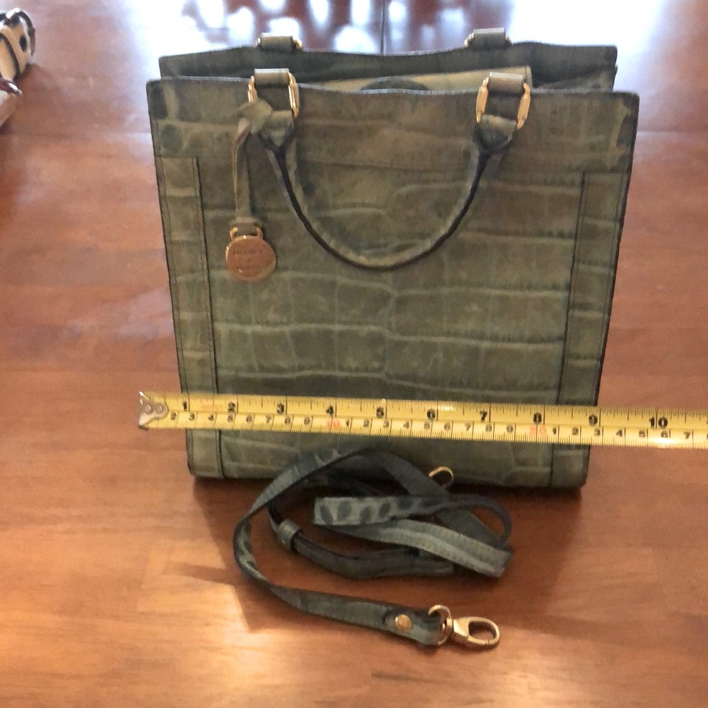 Aqua handbag with removable long strap